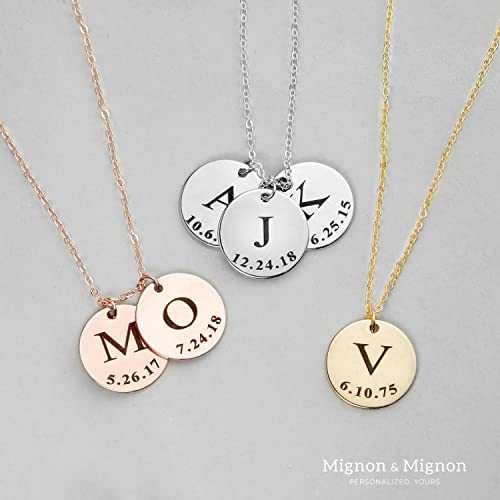 Personalized Gifts Initial Name Necklace Handmade Family Jewelry Gifts for Women Mom Grandma Family Gifts Graduation Day Gift for Best Friend Jewelry Friendship Necklace Letter Jewelry Gift -LCN-ID