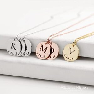 Personalized Gifts Initial Name Necklace Handmade Family Jewelry Gifts for Women Mom Grandma Family Gifts Graduation Day Gift for Best Friend Jewelry Friendship Necklace Letter Jewelry Gift -LCN-ID