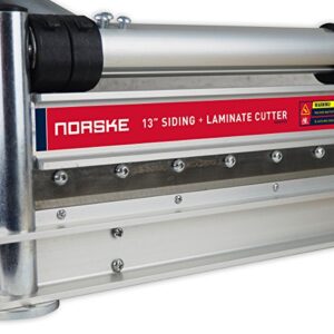 Norske Tools Newly Improved NMAP001 13 inch Laminate Flooring and Siding Cutter with Heavy Duty Fixed Aluminum Fence and Built-in Precision Angled Miter Settings