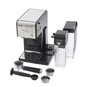 Mr. Coffee Espresso and Cappuccino Machine, Programmable Coffee Maker with Automatic Milk Frother and 19-Bar Pump, Stainless Steel