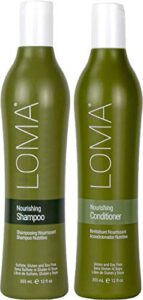 loma nourishing shampoo and nourishing conditioner (duo pack) 12 ounce each
