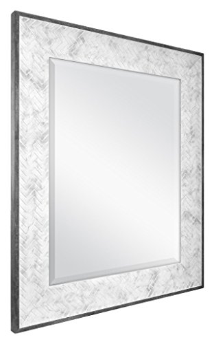 MCS 16x20 Inch Chevron, 22x26 Overall Size, Marble Mirror, 22 x 26 Inch,