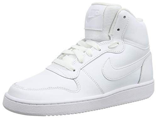 NIKE Women's Low-Top Basketball Shoes, White White White 100, 11