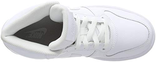 NIKE Women's Low-Top Basketball Shoes, White White White 100, 11