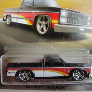 Hot Wheels CHEVROLET TRUCKS 100 YEARS, BLACK '83 CHEVY SILVERADO 2/8