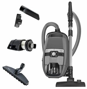 miele blizzard cx1 pure suction bagless canister vacuum cleaner, graphite grey