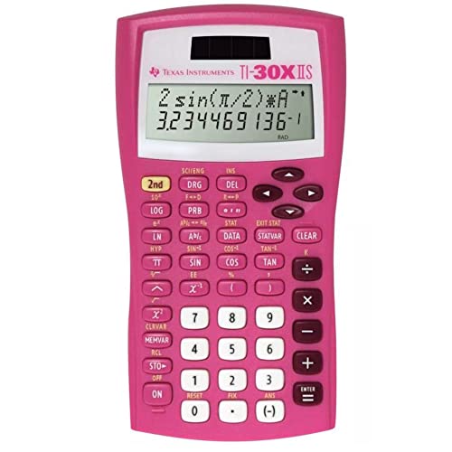 Texas Instruments 30XIIS Student Scientific Calculator - Pink 30XIIS/TBL Soft Pink