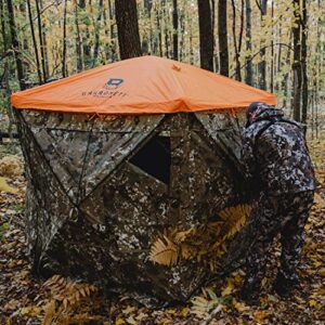 Barronett Blinds® 5-Sided Blaze Orange Safety Cap, for Use with 5-Sided Hunting Blinds, Safety During Hunting, Attaches Quickly and Easily, Blaze Orange, BA704