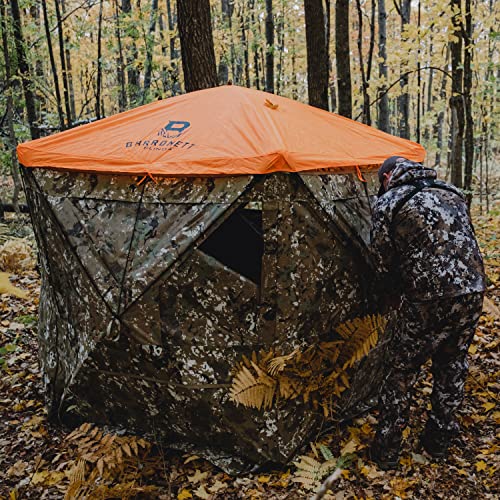 Barronett Blinds® 5-Sided Blaze Orange Safety Cap, for Use with 5-Sided Hunting Blinds, Safety During Hunting, Attaches Quickly and Easily, Blaze Orange, BA704