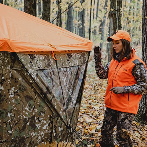 Barronett Blinds® 5-Sided Blaze Orange Safety Cap, for Use with 5-Sided Hunting Blinds, Safety During Hunting, Attaches Quickly and Easily, Blaze Orange, BA704