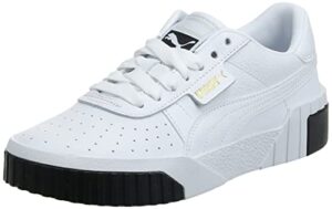 puma women's cali sneaker white black, 9 m us