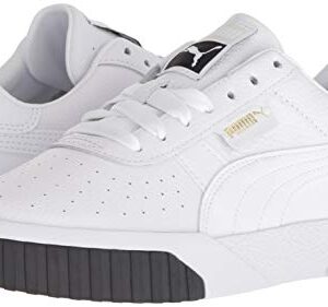 PUMA Women's CALI Sneaker White Black, 9 M US