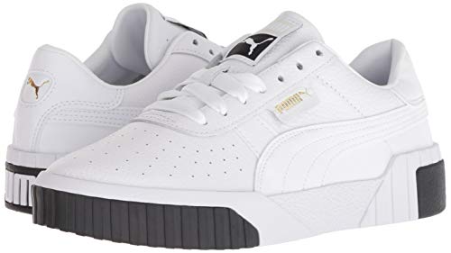 PUMA Women's CALI Sneaker White Black, 9 M US