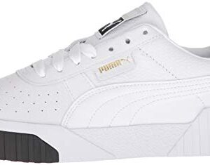 PUMA Women's CALI Sneaker White Black, 9 M US