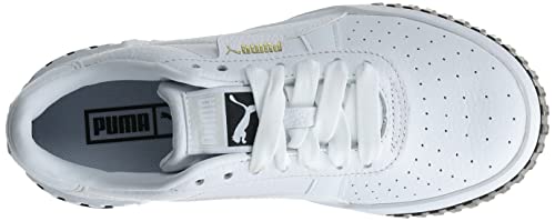 PUMA Women's CALI Sneaker White Black, 9 M US