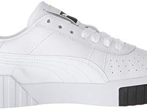 PUMA Women's CALI Sneaker White Black, 9 M US