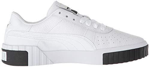 PUMA Women's CALI Sneaker White Black, 9 M US