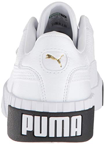 PUMA Women's CALI Sneaker White Black, 9 M US