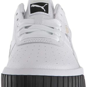 PUMA Women's CALI Sneaker White Black, 9 M US