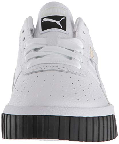 PUMA Women's CALI Sneaker White Black, 9 M US