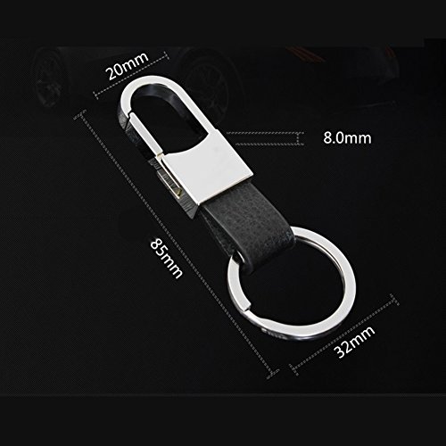EXKOKORO Premium Soft Car Leather Keychain Key Holder, Key Organizer For Men Women(2-PACK)