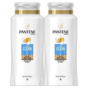pantene classic clean 2 in 1 shampoo and conditioner 25.4 fl oz (pack of 2)