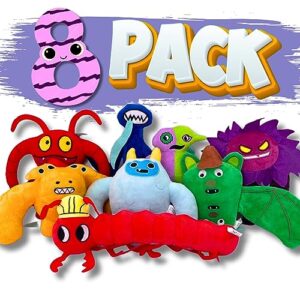 Garten of Ban Ban Plush 8 Pack - Season 4 Premium 13" Largest Size Garden of BanBan Plushies Toys - New Soft Monster Horror Stuffed Figure Doll for Chapter 4 Game Fans, Kids, Gifts