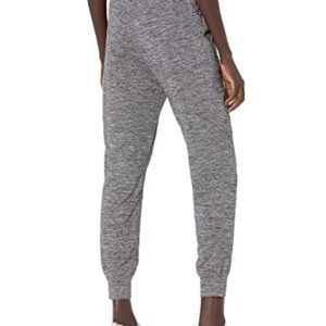 Amazon Essentials Women's Brushed Tech Stretch Jogger Pant (Available in Plus Size), Dark Grey Space Dye, Large