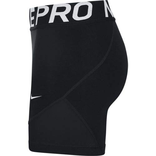 Nike Women's Pro 5" Training Short (Black/White, X-Small)