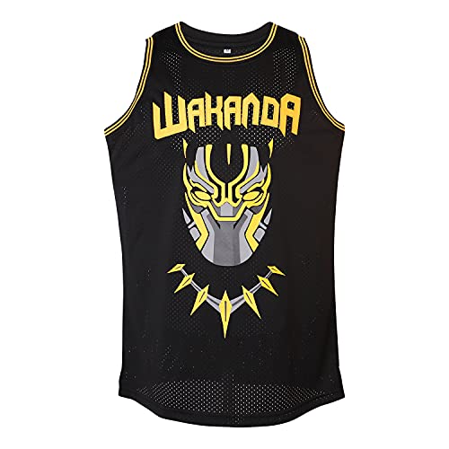 #2 Black Wakanda Killmonger Movie Basketball Jersey Men Black (Small, Black)