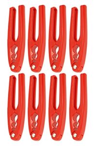 set of 8 red 6.5" nutcrackers - perfect for lobsters, crabs, and more - a must-have for seafood get-togethers!