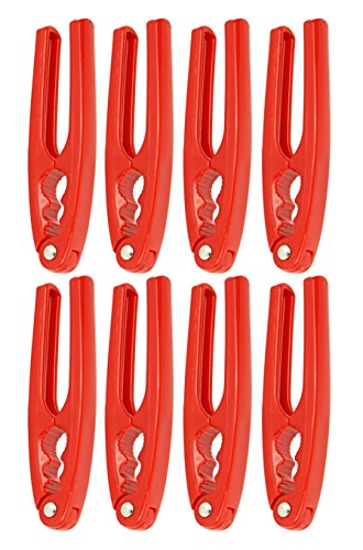 Set of 8 Red 6.5" Nutcrackers - Perfect for Lobsters, Crabs, and More - A Must-have for Seafood Get-togethers!