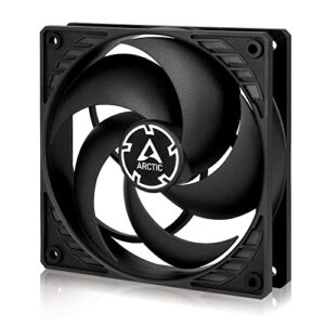 arctic p12 pwm - 120 mm case fan with pwm, pressure-optimised, quiet motor, computer, fan speed: 200-1800 rpm (0 rpm <5%) - black