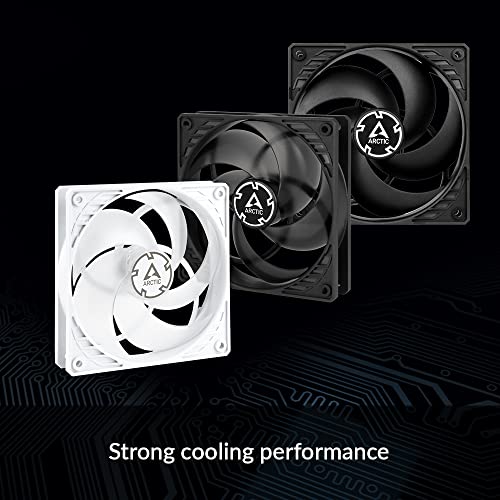 ARCTIC P12 PWM - 120 mm Case Fan with PWM, Pressure-optimised, Quiet Motor, Computer, Fan Speed: 200-1800 RPM (0 RPM <5%) - Black