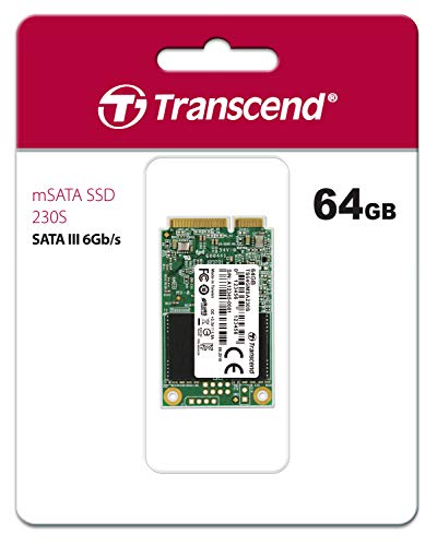 Transcend 64GB SATA III 6GB/S MSA230S mSATA SSD 230S Solid State Drive TS64GMSA230S