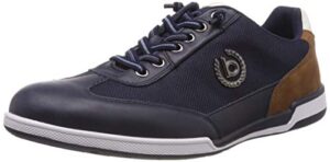 bugatti men's low-top sneakers, blue dark blue 4100, 9