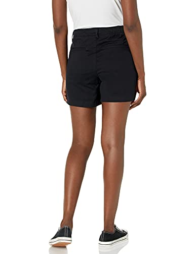 Lee Women's Regular Fit Chino Short, Black, 6