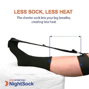 ProStretch NightSock for Plantar Fasciitis and Achilles Tendonitis, Alternative to Night Splint, Includes Exclusive Toe Support for Comfort, OSFM