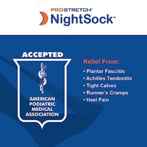 ProStretch NightSock for Plantar Fasciitis and Achilles Tendonitis, Alternative to Night Splint, Includes Exclusive Toe Support for Comfort, OSFM