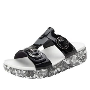 alegria vita womens sandal oasis black 7 m us