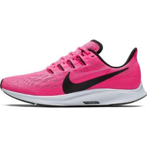 nike women's air zoom pegasus 36 running shoes, hyper pink/half blue/black, 7