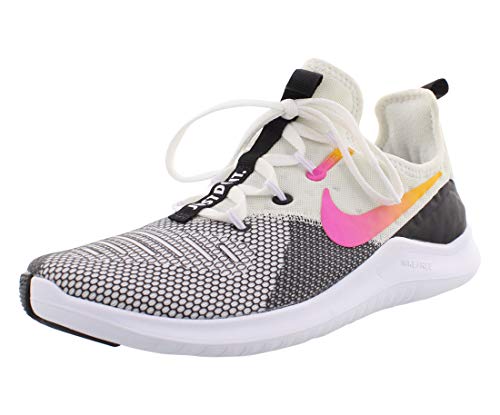 Nike womens Free TR 8 Shoes, Black/Laser Fuchsia, 6