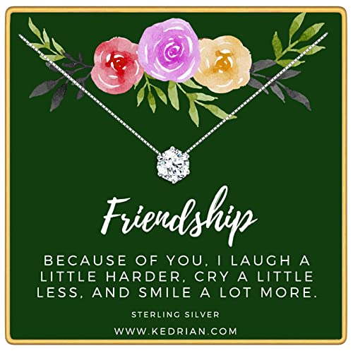 Friendship Necklace, 925 Sterling Silver, Best Friend Necklaces, Friendship Gifts for Women, Bestfriend Birthday Gift, Gifts for Friends, Friend Gifts for Women, Womens Friendship Necklace