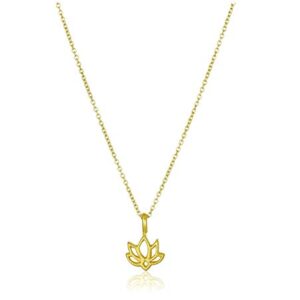 Baydurcan Friendship Anchor Compass Necklace Good Luck Elephant Pendant Chain Necklace with Message Card Gift Card … (gold flower)