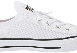 Converse Women's Women's Chuck Taylor All Star Shoreline Knit Slip On Shoe, White/Black/White, 9 M US