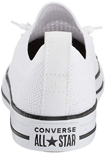 Converse Women's Women's Chuck Taylor All Star Shoreline Knit Slip On Shoe, White/Black/White, 9 M US