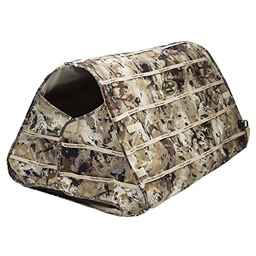 Rig'Em Right Waterfowl Field Bully Bird Hunting Dog Blind - Ultra Quick Setup with no Pins, Hinges or Poles (Gore Optifade Marsh Camo)