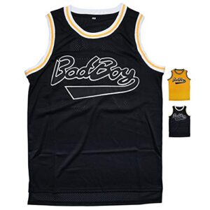 micjersey badboy #72 smalls basketball jersey, 90s hip hop clothing for party s-xxxl (black, xl)