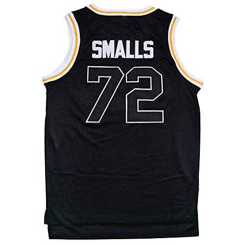 Micjersey BadBoy #72 Smalls Basketball Jersey, 90S Hip Hop Clothing for Party S-XXXL (Black, XL)