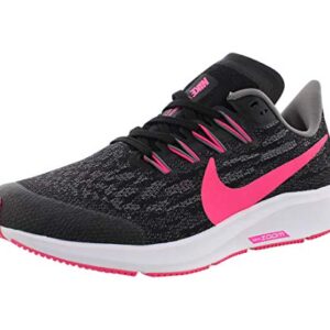 Nike Boy's Air Zoom Pegasus 36 Running Shoe, Black/Hyper Pink/Gunsmoke/White, 6 Big Kid